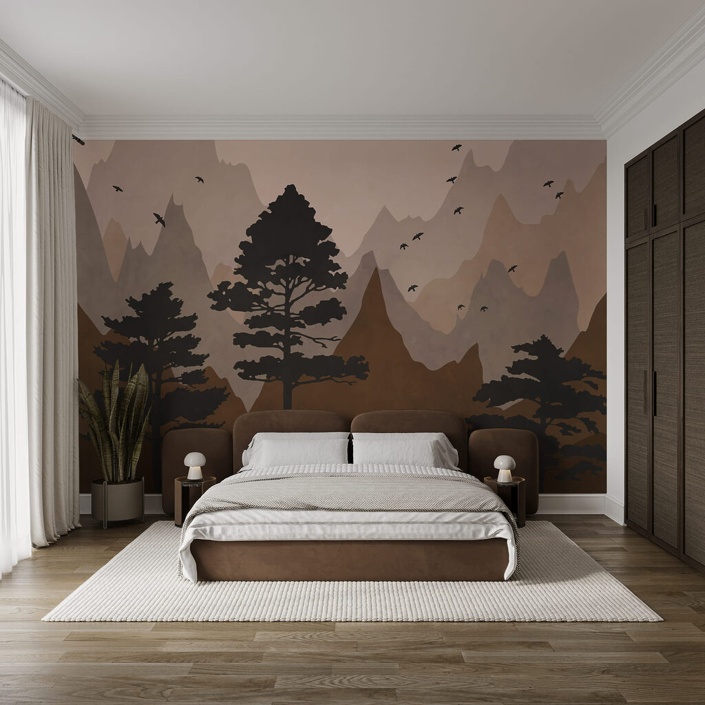 Dennen voor gekleurde berglagen — interieur 2
