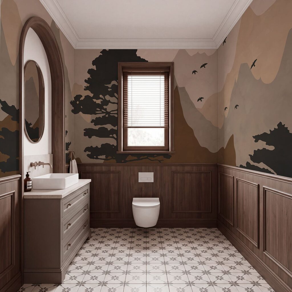 Dennen voor gekleurde berglagen — interieur 3