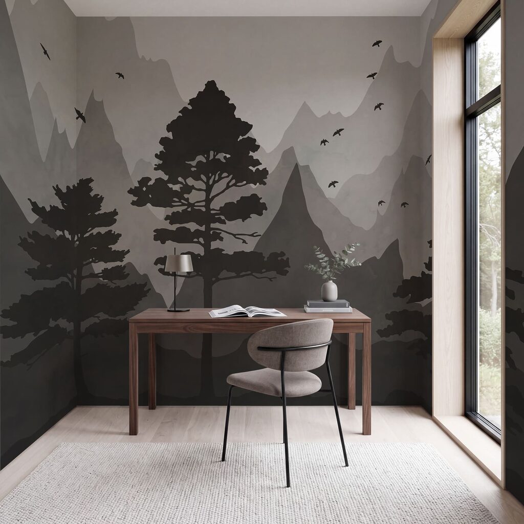 Dennen voor gekleurde berglagen — interieur 3