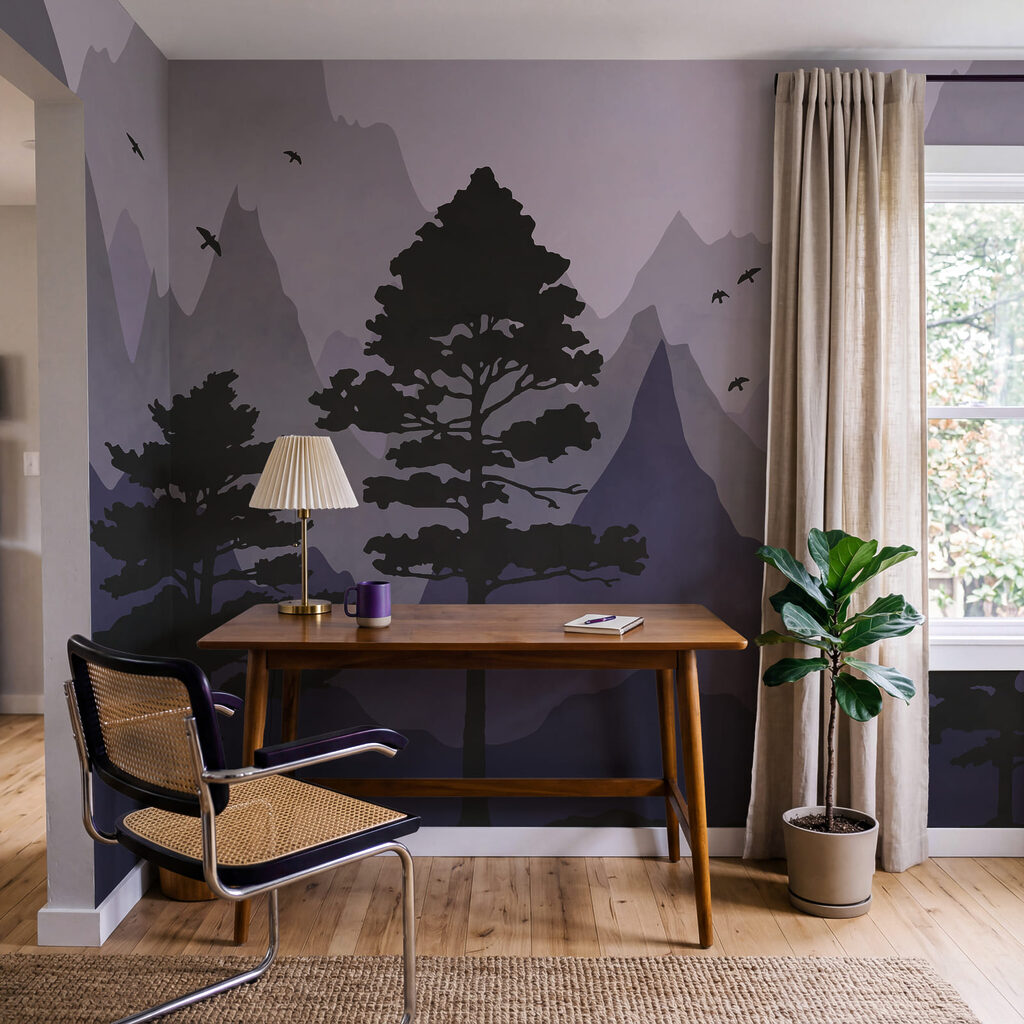 Dennen voor gekleurde berglagen — interieur 3