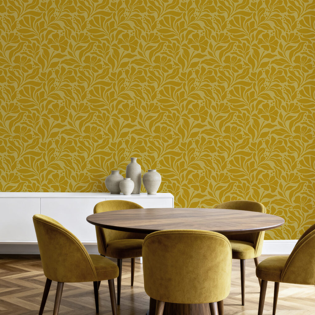 Kleine bladtakjes dicht verweven — interieur 3