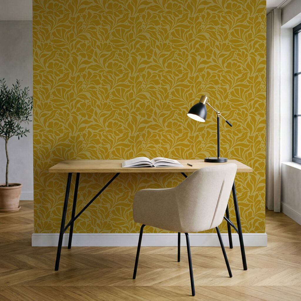 Kleine bladtakjes dicht verweven — interieur 5