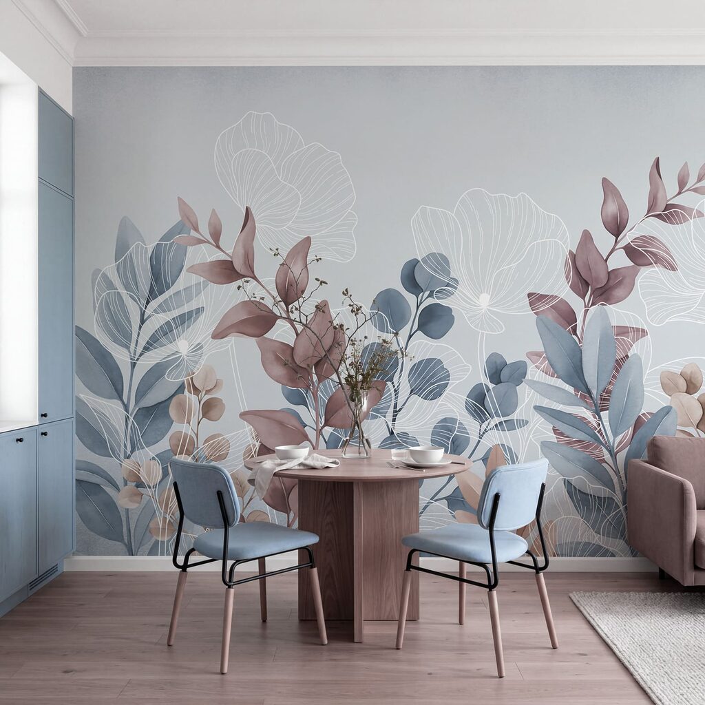 Bladstelen met witte bladnerven — interieur 3