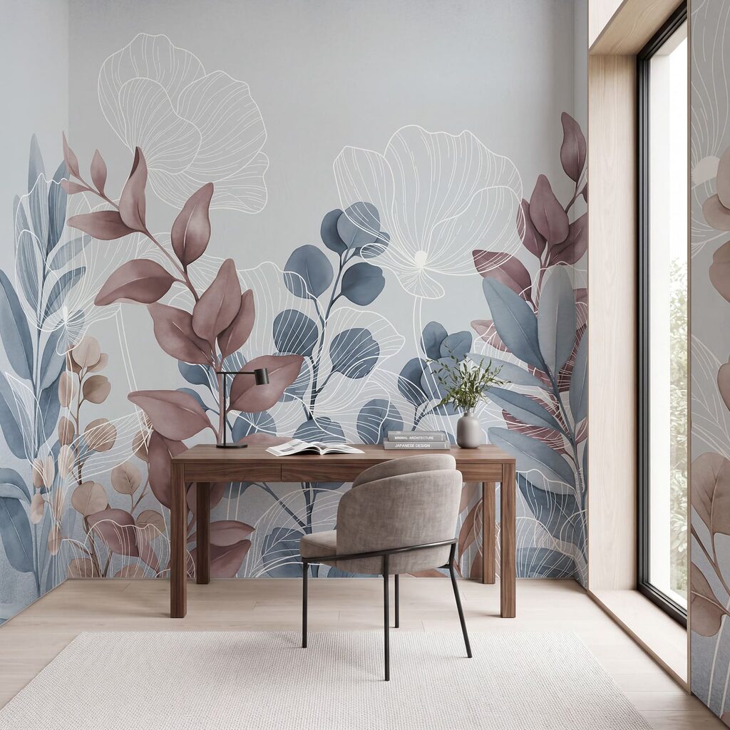Bladstelen met witte bladnerven — interieur 4