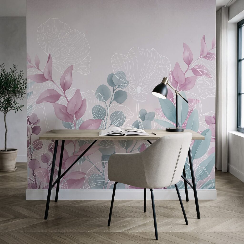 Bladstelen met witte bladnerven — interieur 5