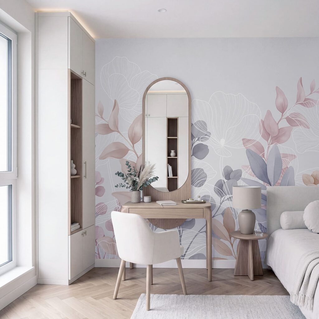 Bladstelen met witte bladnerven — interieur 2