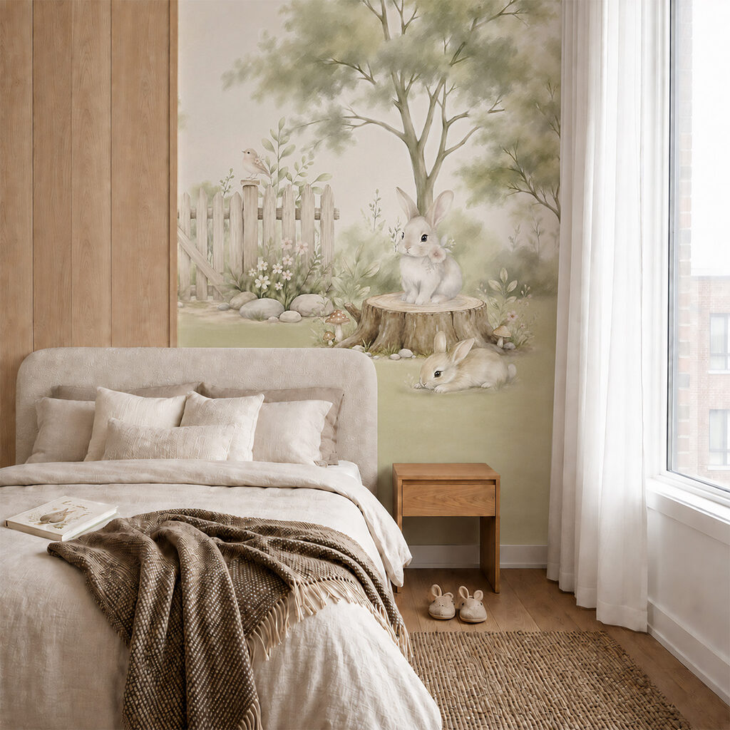 Konijnen achter het tuinhekje — interieur 2