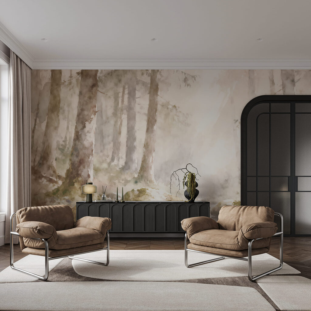 Bosbeek met ronde keien — interieur 2