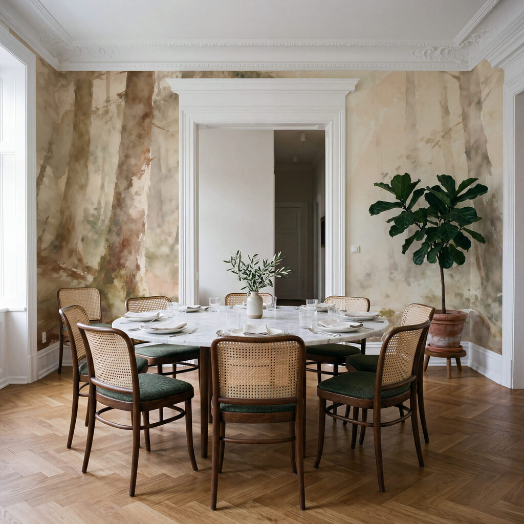 Bosbeek met ronde keien — interieur 3