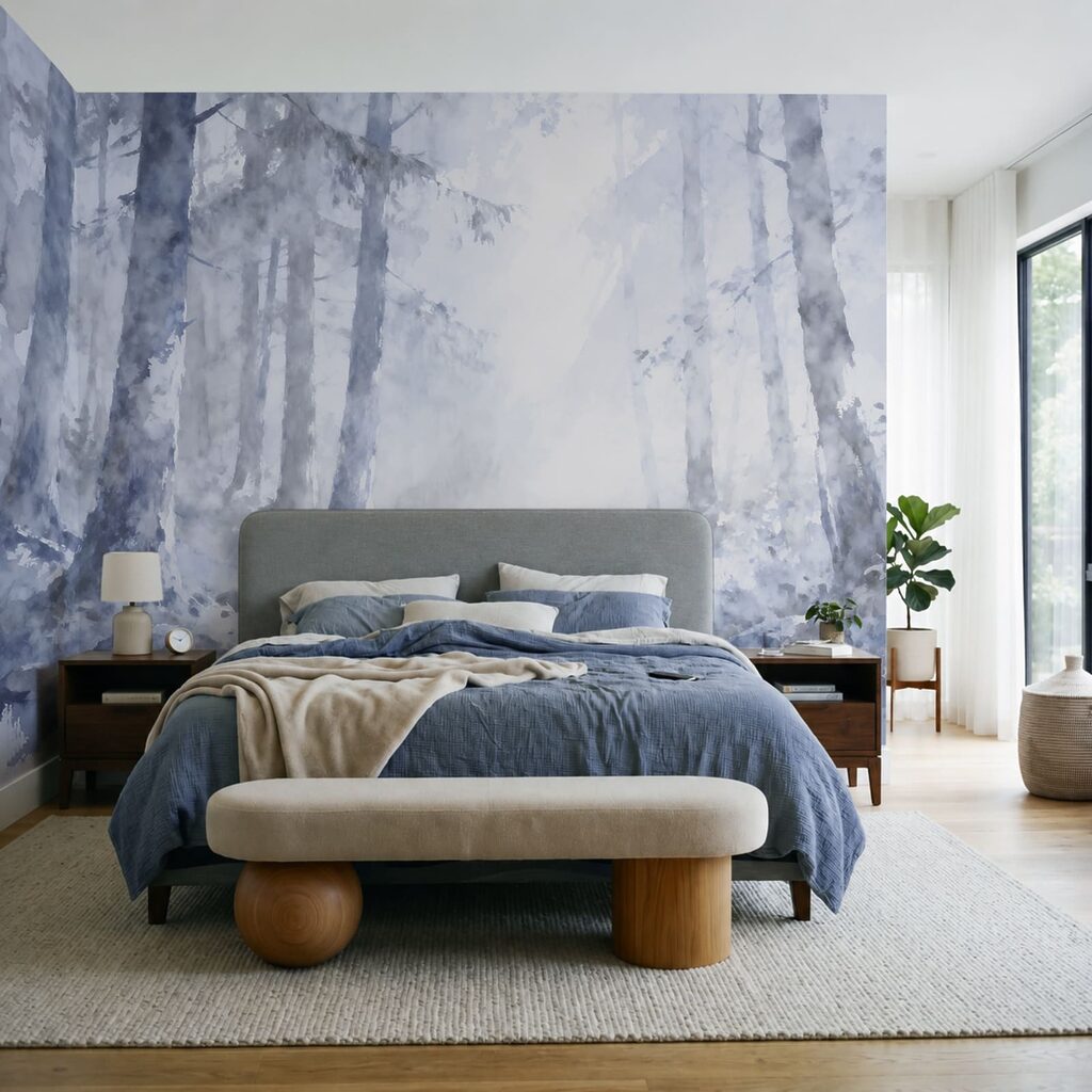 Bosbeek met ronde keien — interieur 2