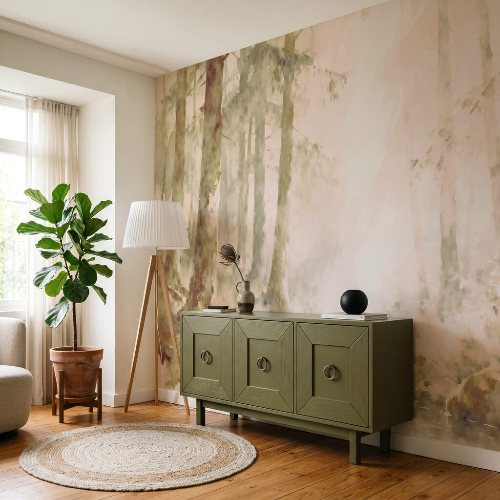 Bosbeek met ronde keien — interieur 2
