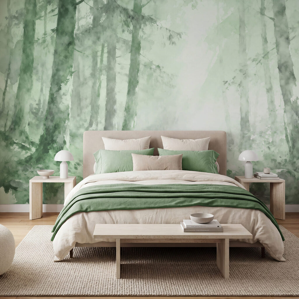 Bosbeek met ronde keien — interieur 1