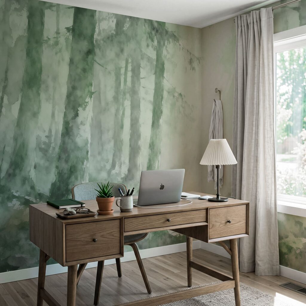 Bosbeek met ronde keien — interieur 3
