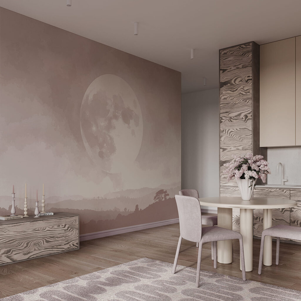 Maan boven lage boslagen — interieur 3