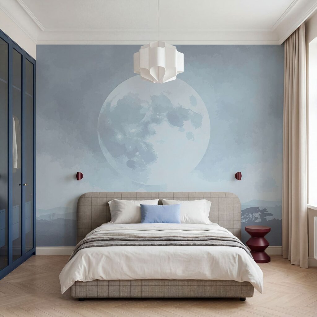 Maan boven lage boslagen — interieur 2