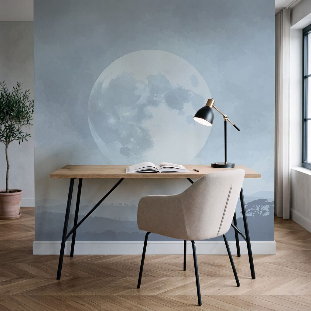 Maan boven lage boslagen — interieur 3