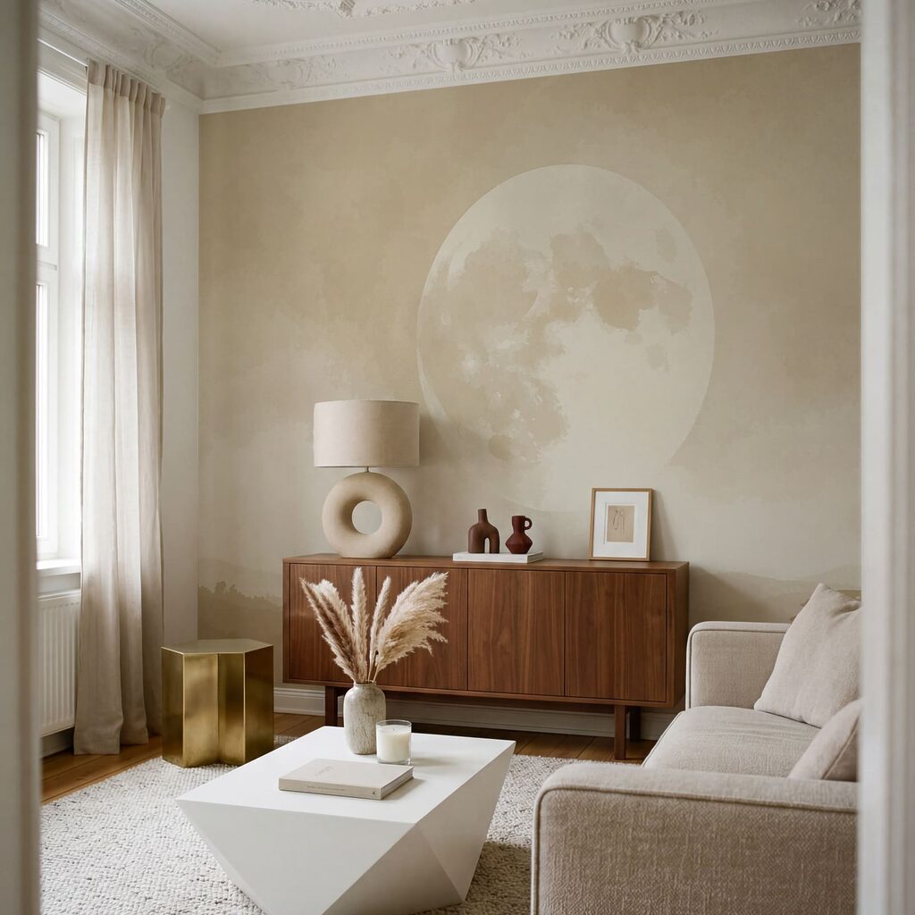 Maan boven lage boslagen — interieur 2