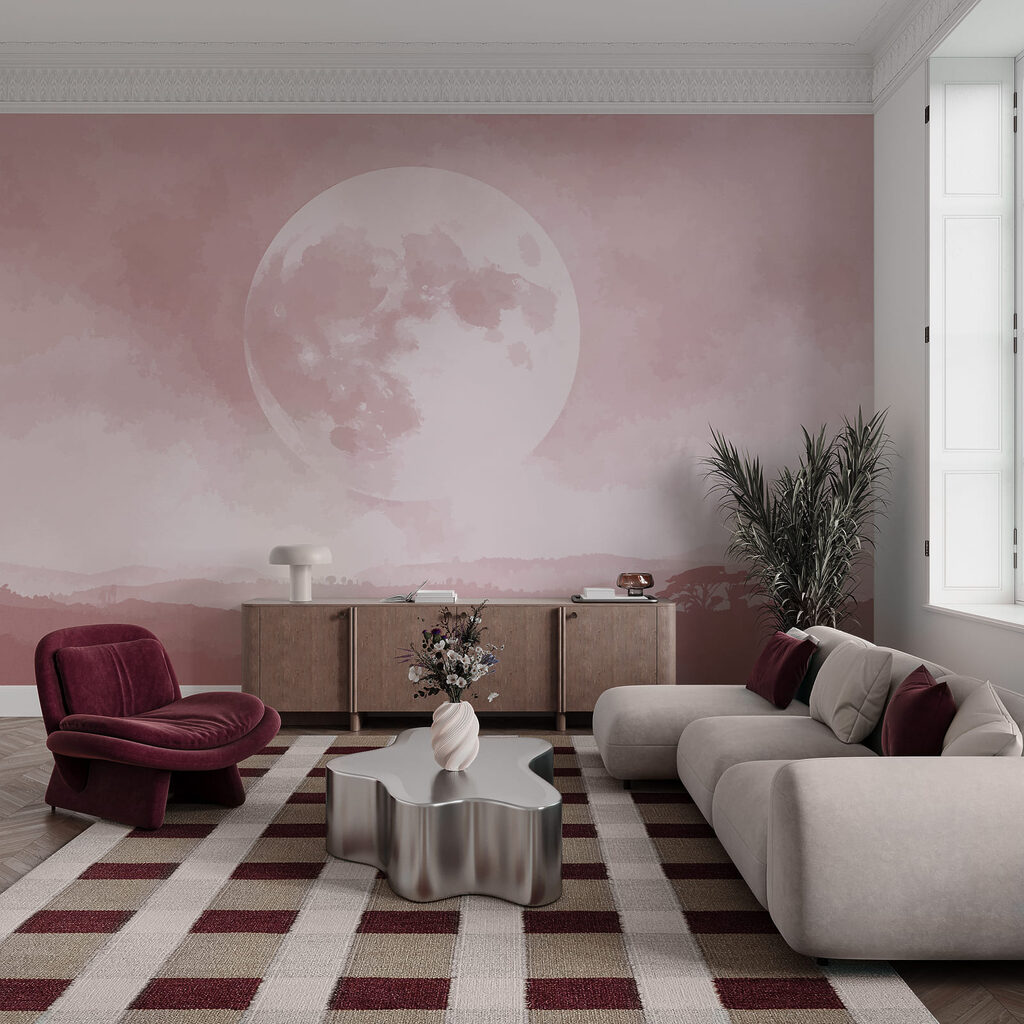 Maan boven lage boslagen — interieur 1