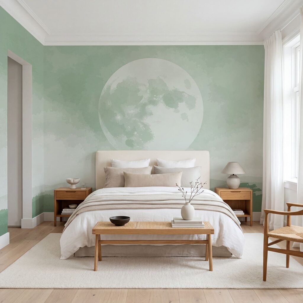 Maan boven lage boslagen — interieur 1
