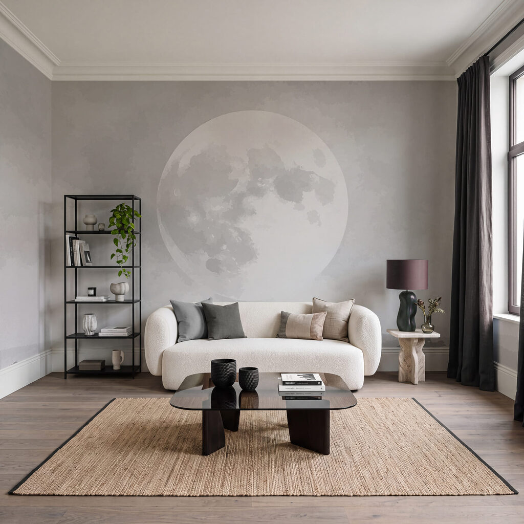 Maan boven lage boslagen — interieur 2