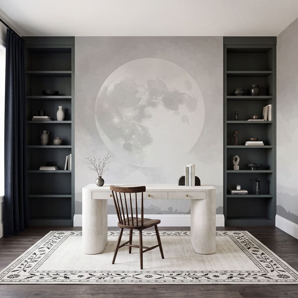 Maan boven lage boslagen — interieur 3