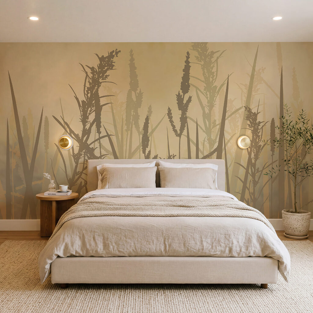 Halmen in geschilderde schaduw — interieur 1