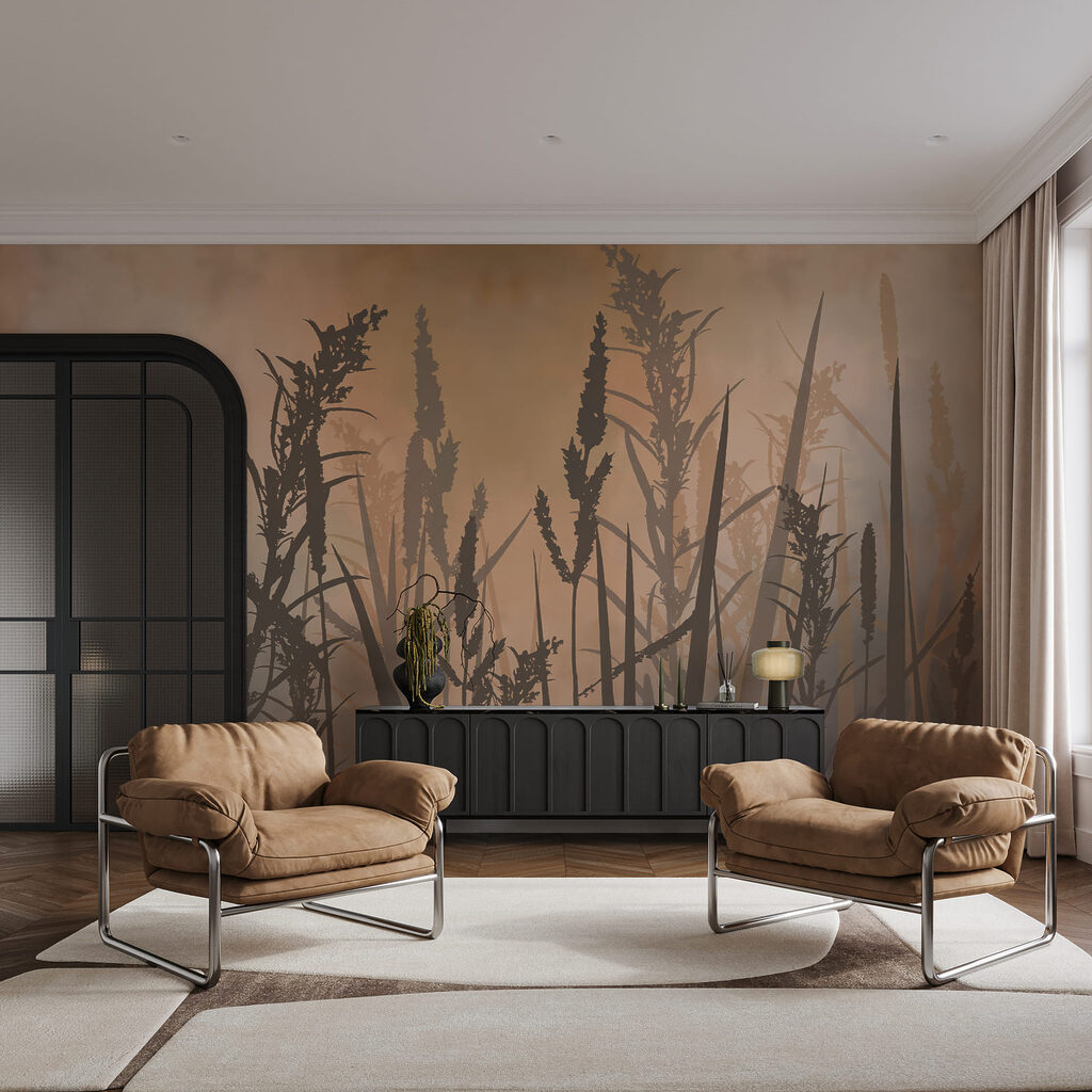 Halmen in geschilderde schaduw — interieur 3