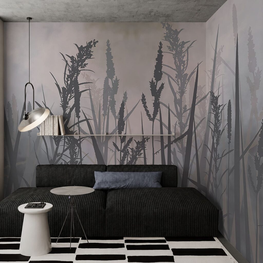 Halmen in geschilderde schaduw — interieur 2