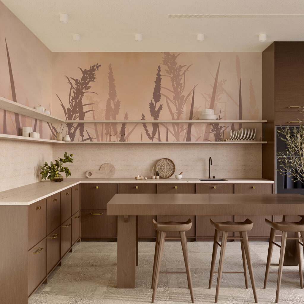Halmen in geschilderde schaduw — interieur 3