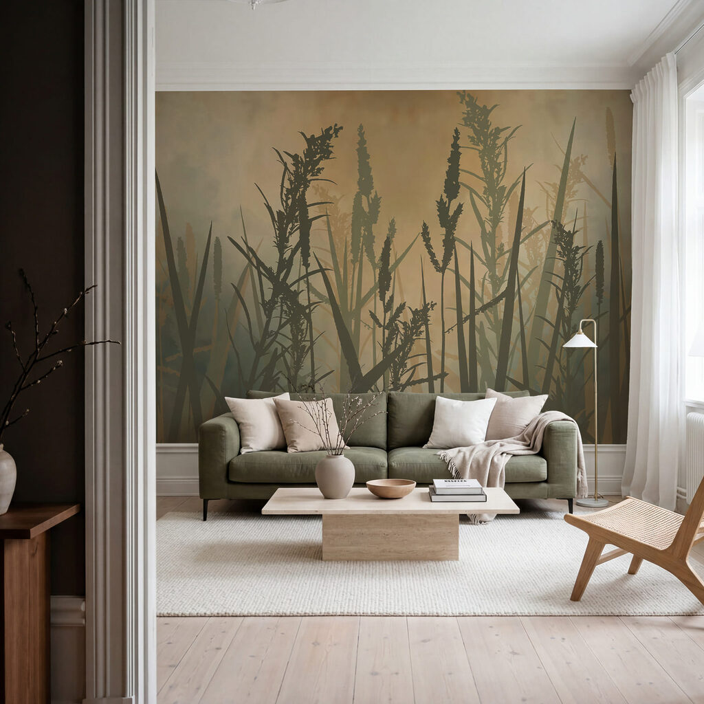 Halmen in geschilderde schaduw — interieur 2