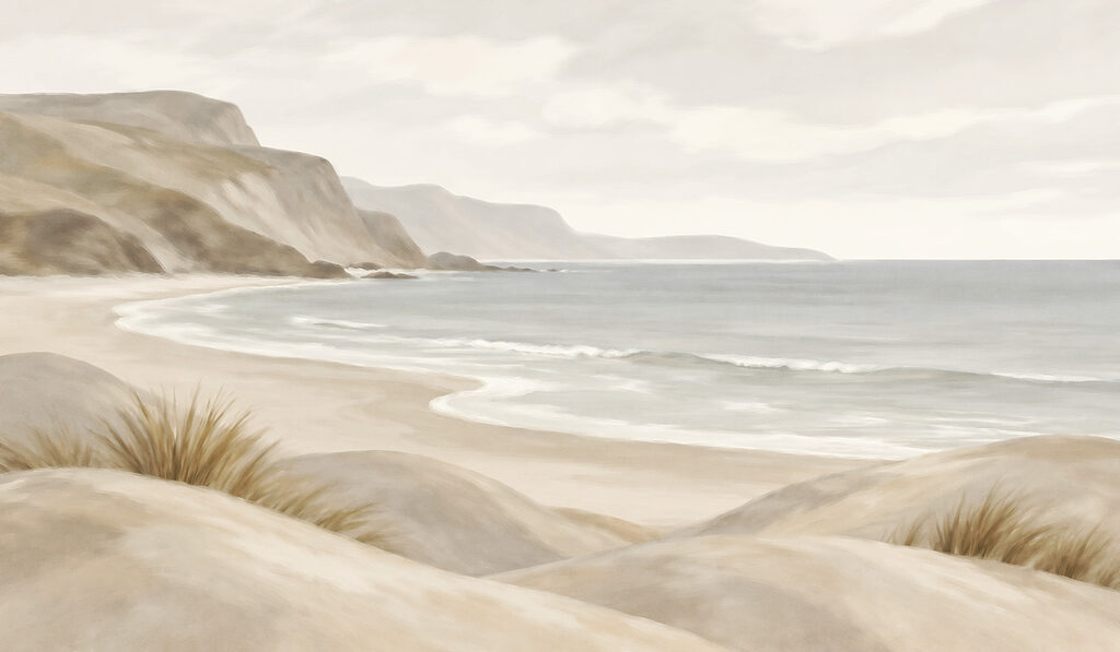 Duingras langs de kust — volledig ontwerp