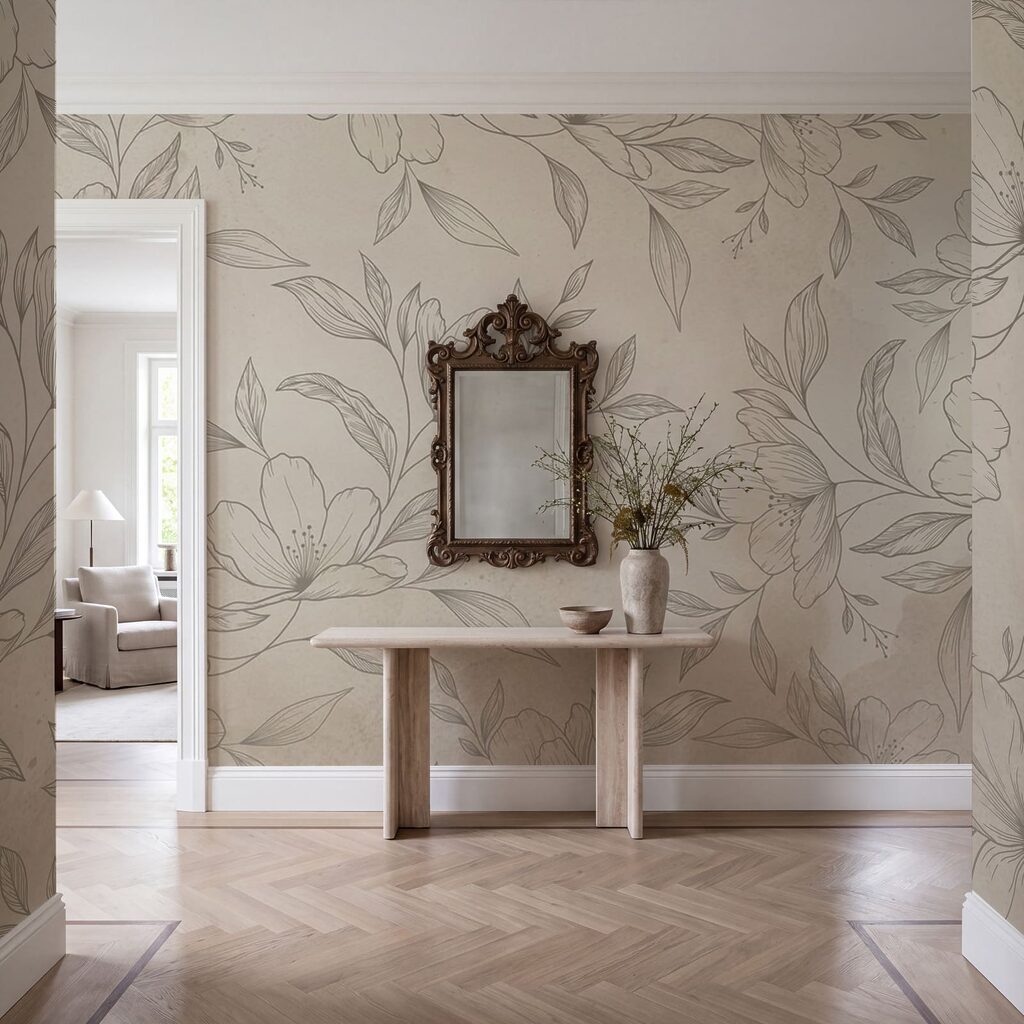 Fijngetekende bloemen — interieur 3
