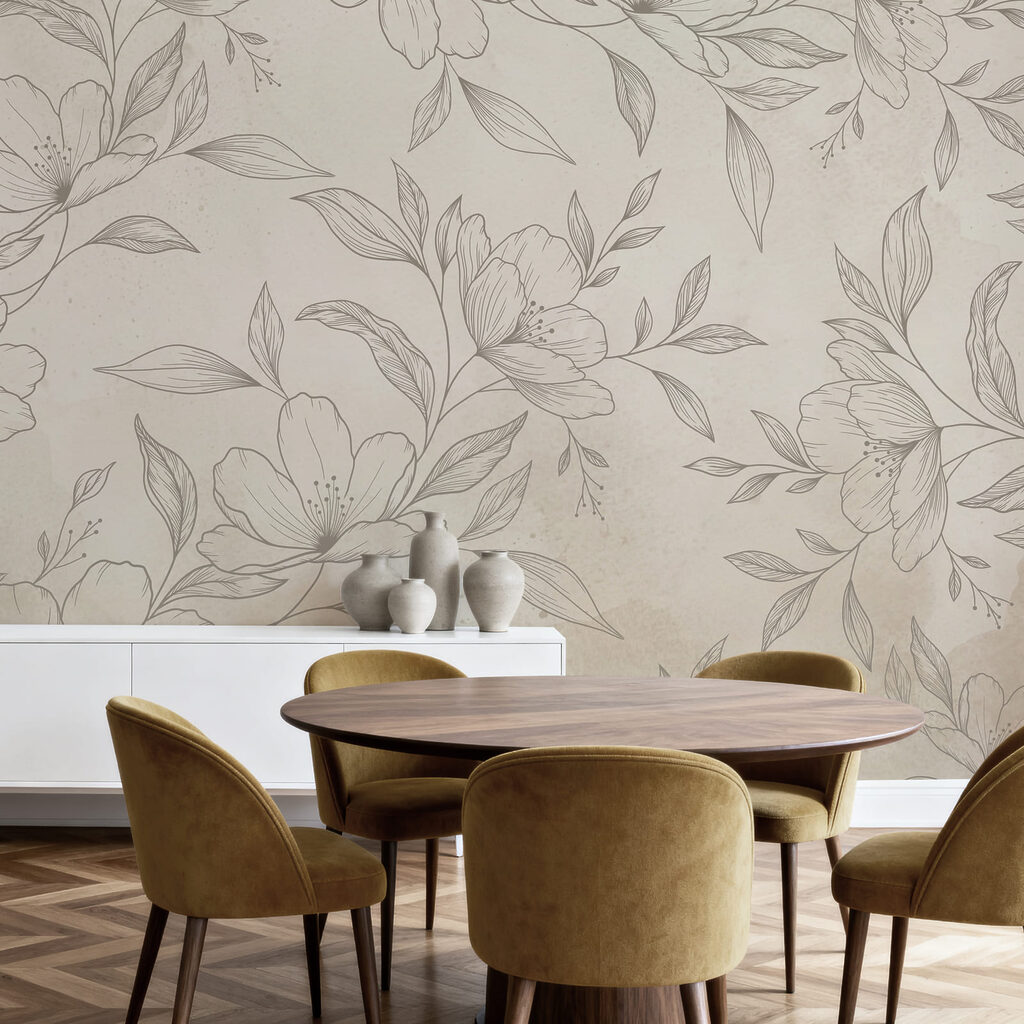 Fijngetekende bloemen — interieur 5