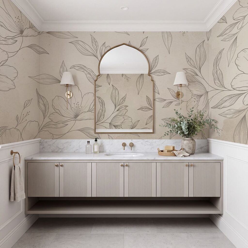 Fijngetekende bloemen — interieur 6