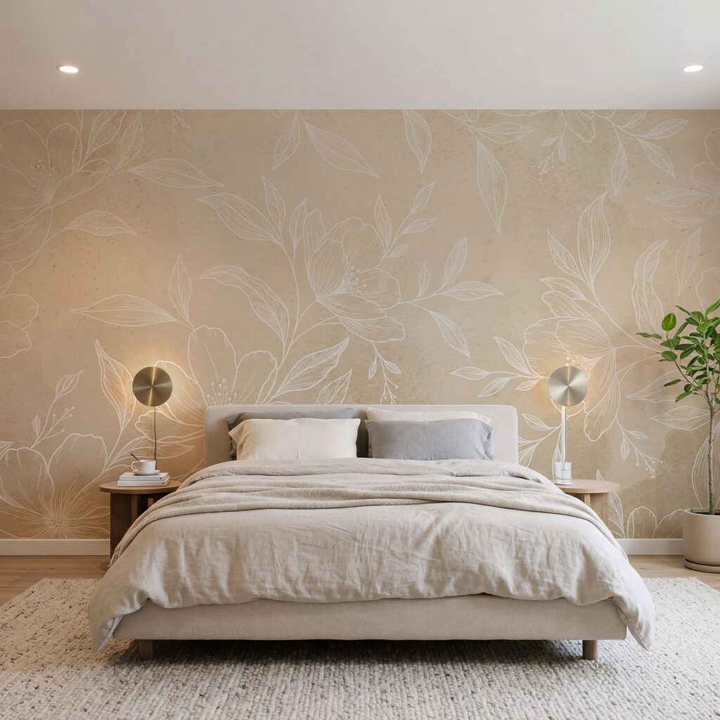 Fijngetekende bloemen — interieur 2