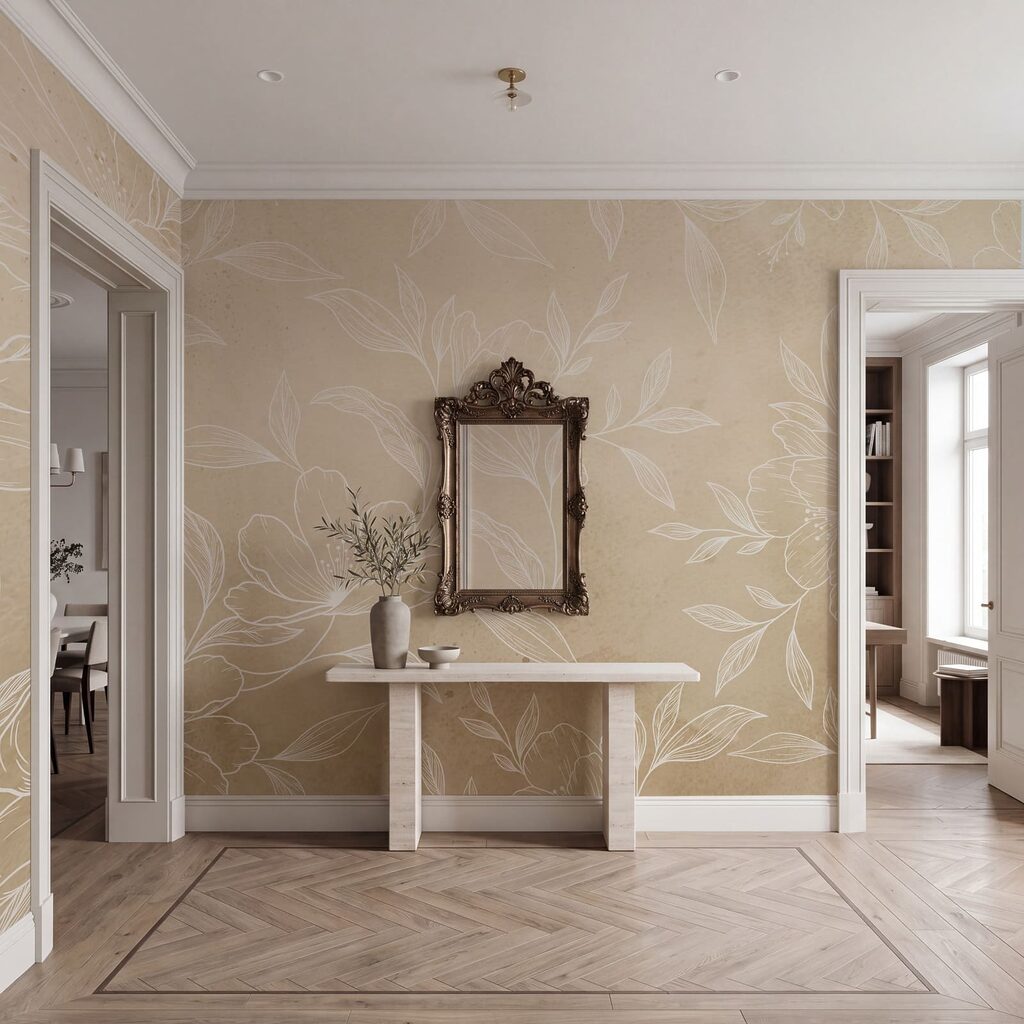 Fijngetekende bloemen — interieur 3