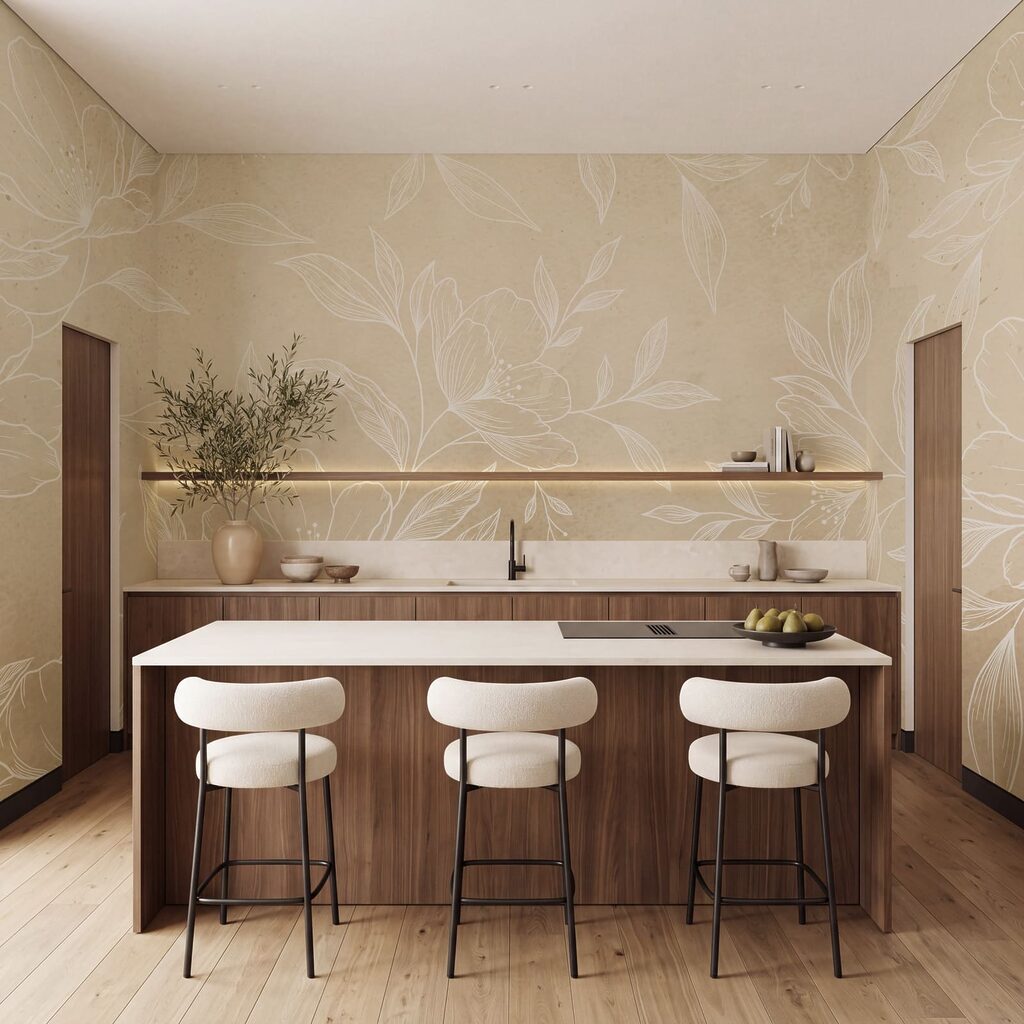 Fijngetekende bloemen — interieur 4