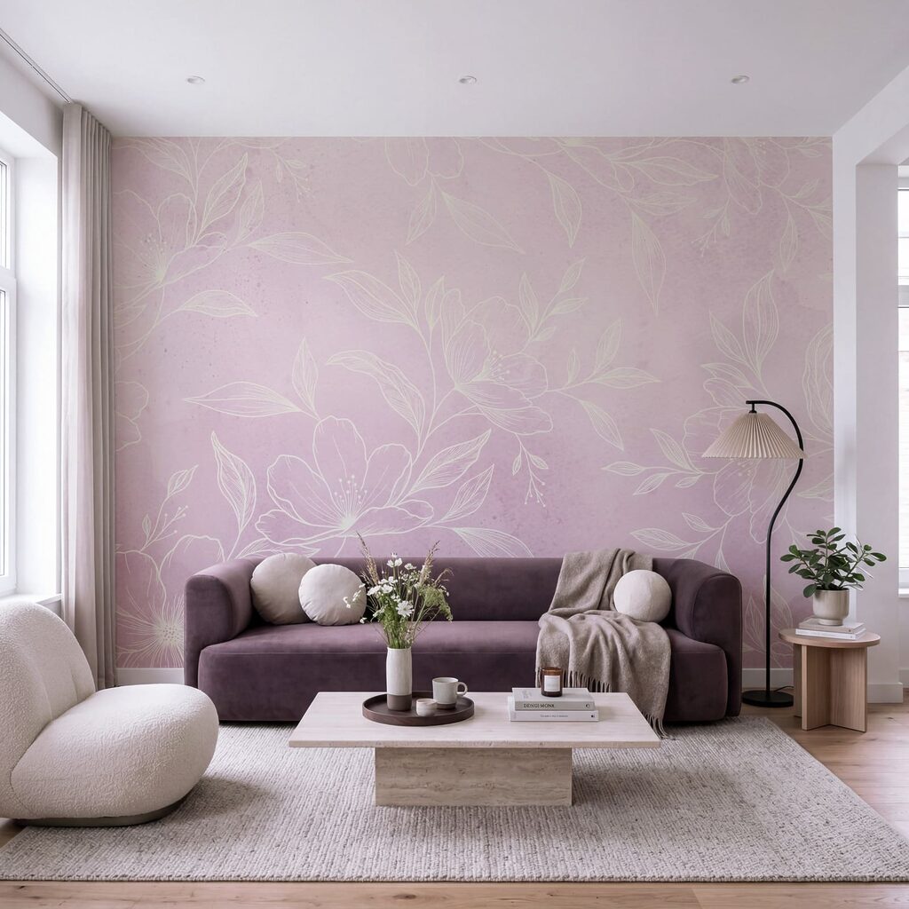 Fijngetekende bloemen — interieur 2