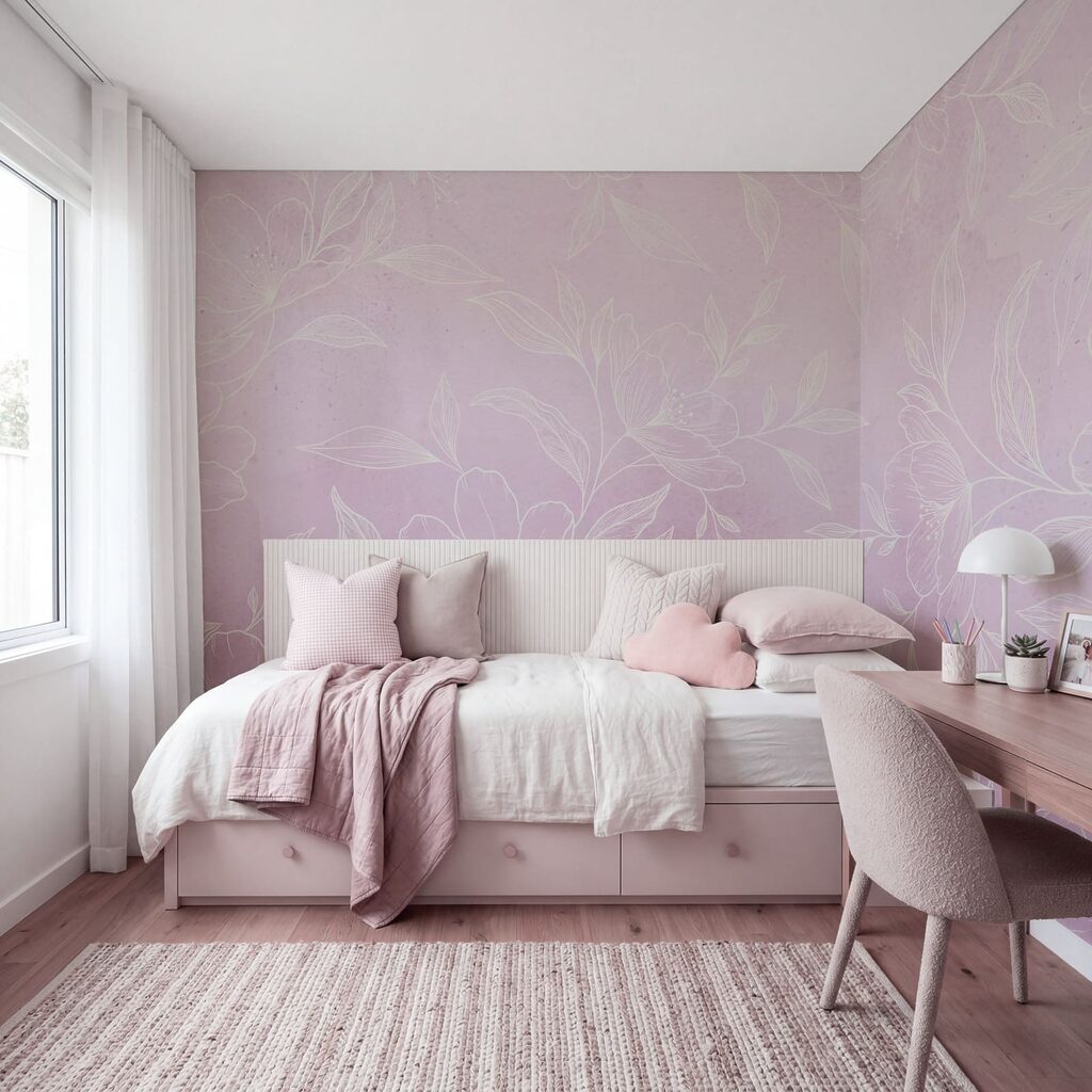 Fijngetekende bloemen — interieur 4