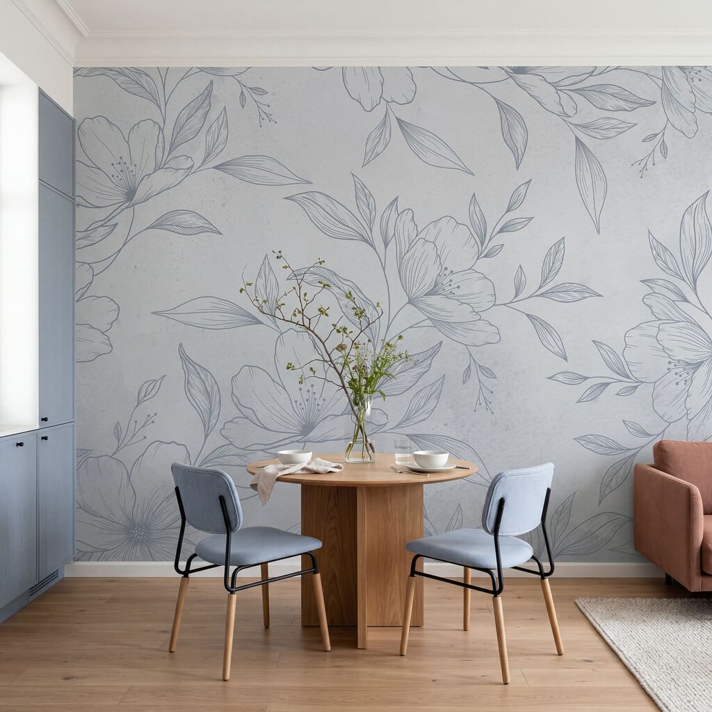 Fijngetekende bloemen — interieur 3