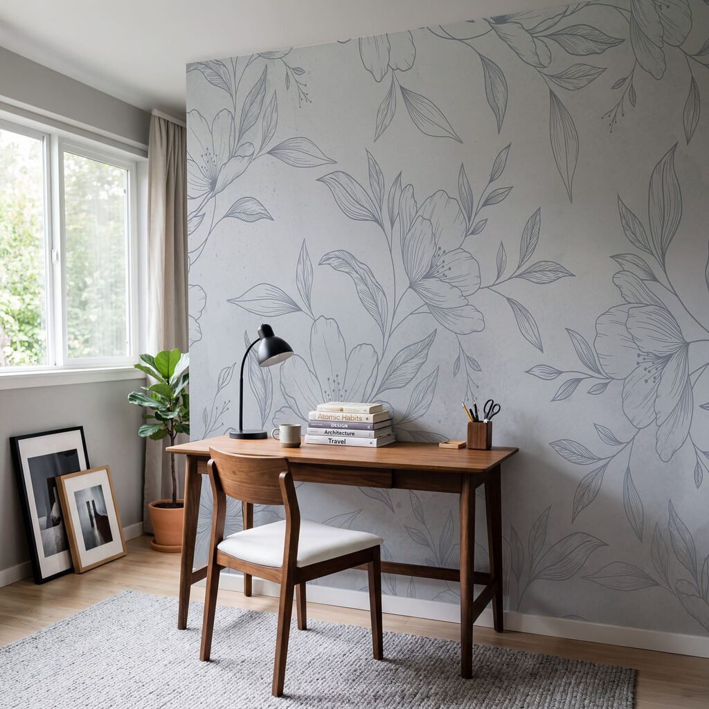 Fijngetekende bloemen — interieur 4