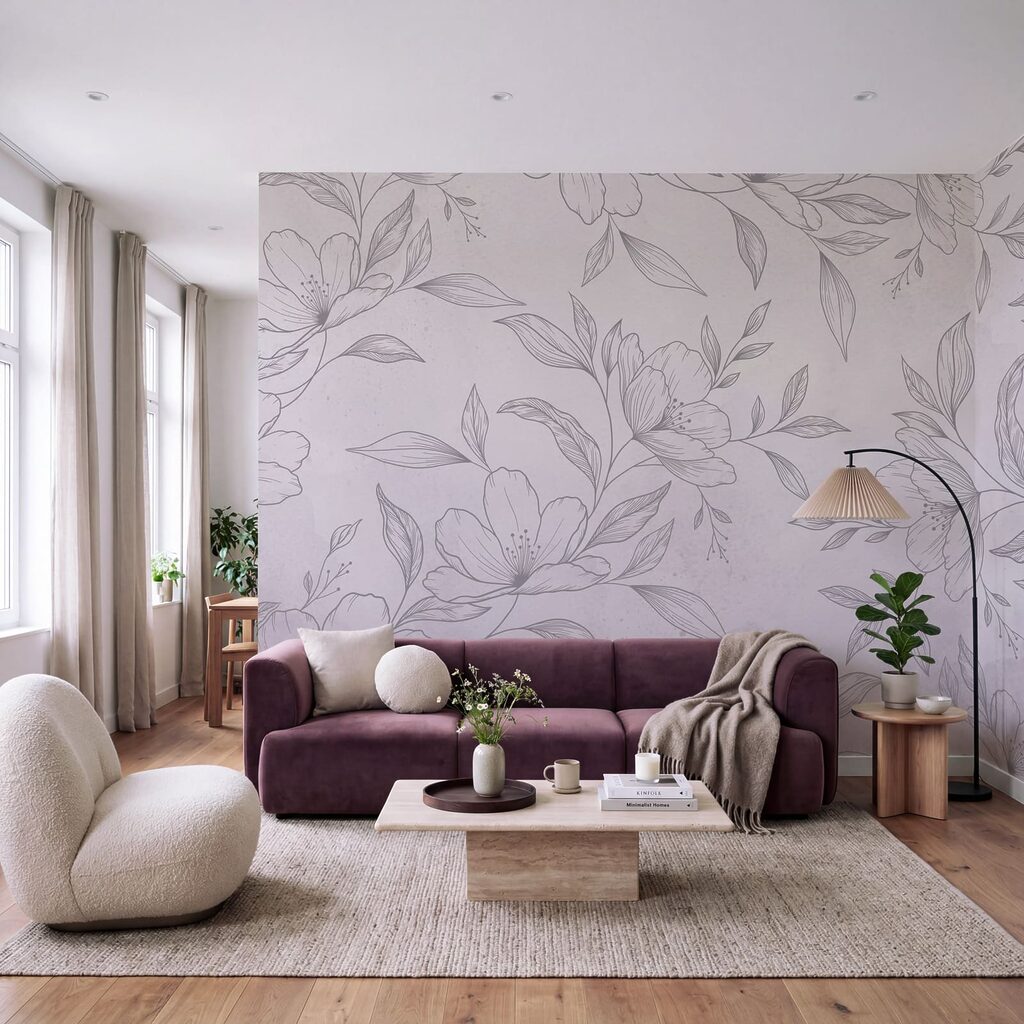 Fijngetekende bloemen — interieur 2
