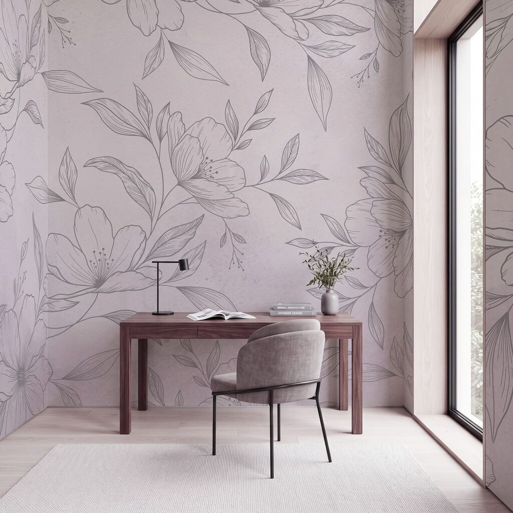 Fijngetekende bloemen — interieur 3
