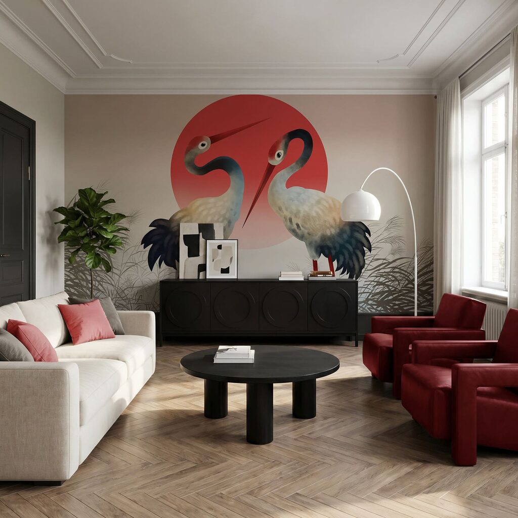 Twee vogels voor avondrood — interieur 3