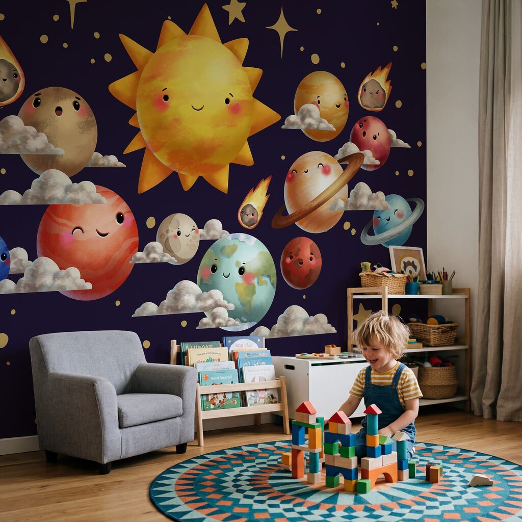 Planeten rond een zonnetje — interieur 2