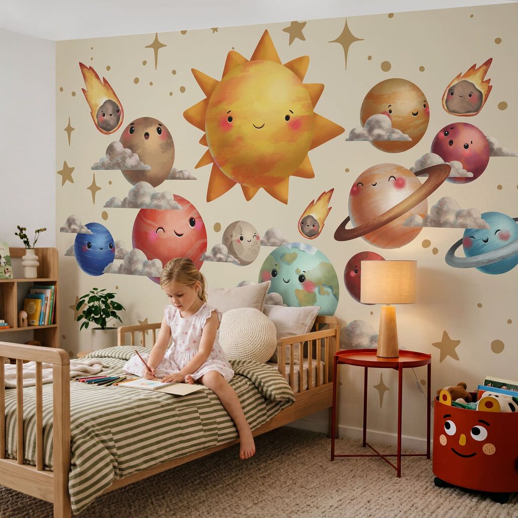Planeten rond een zonnetje — interieur 1