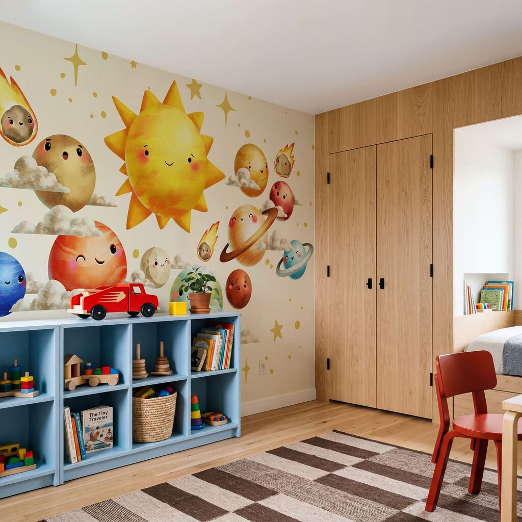 Planeten rond een zonnetje — interieur 2