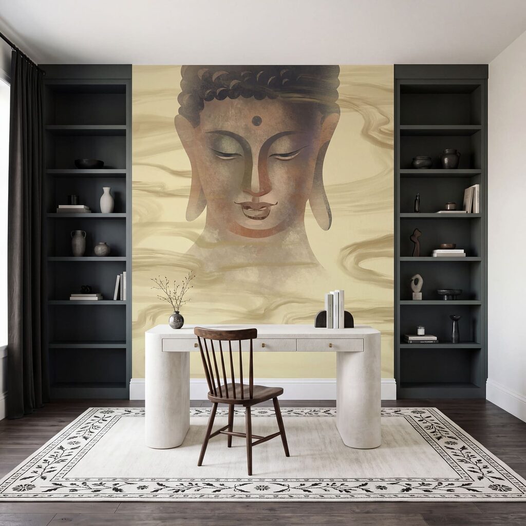 Boeddha tussen gouden stromingen — interieur 3