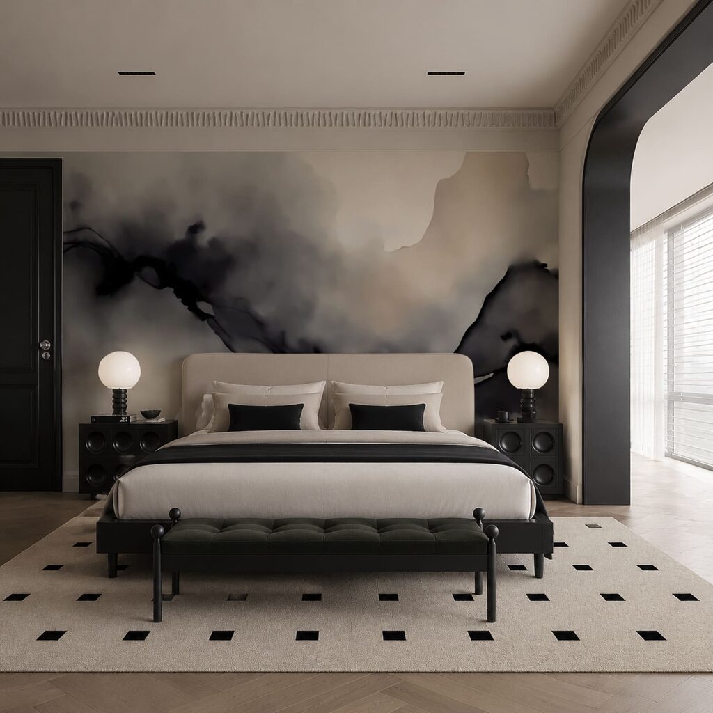Donkere stroom door waterverf — interieur 2