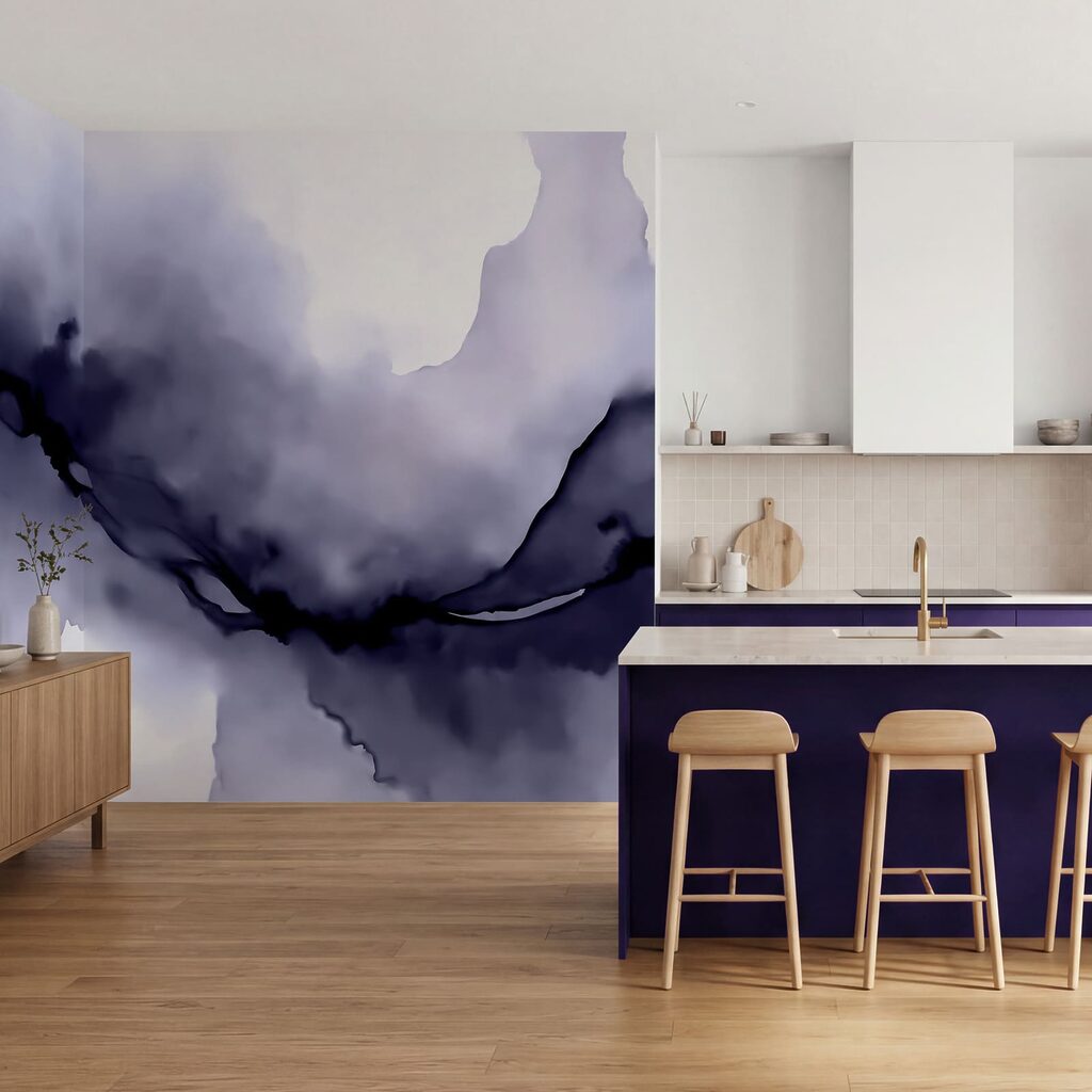 Donkere stroom door waterverf — interieur 3